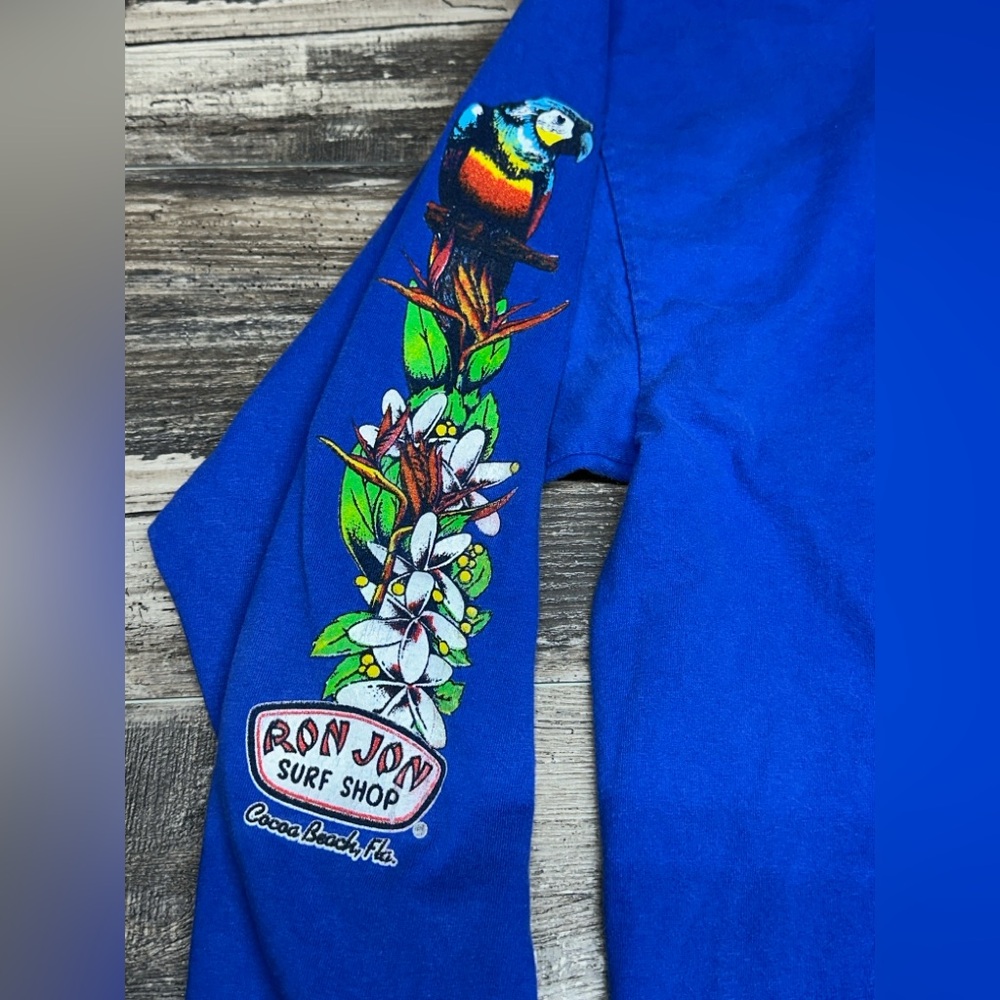 Ron Jon Surf Shop Long Sleeve Tee - Y2K Parrot Graphic - 2XL - GUC - Picture 4 of 11